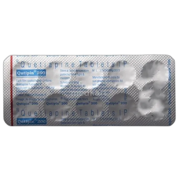 qutipin 200mg tablet 10's